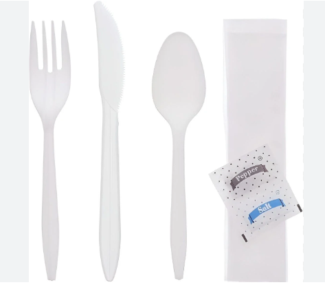 CUTLERY KIT KNIFE,FORK,NAP.S&P KIT (828361KIT) 500/CS SANFACON INDUSTRIES ^^