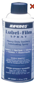 LUBRICANT SPRAY-255G CAN HAYNES 6/CS