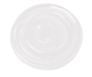 LID CLEAR FLAT X SLOT 98 1000/CASE