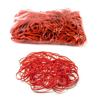 ELASTICS RED #18 1LB/PKG