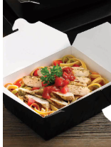 CONTAINER PAPERBOARD FOLDTOP BLACK (HPE-BPRB-3) 200/CS HYPAX