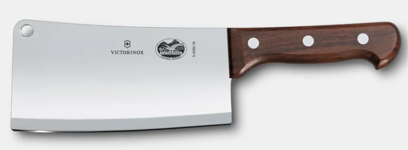 KNIFE CLEAVER 7" WOOD HANDLE (5.4000.18) VICTORINOX