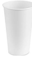 CUP HOT DRINK 20oz WHITE 600/CS 511