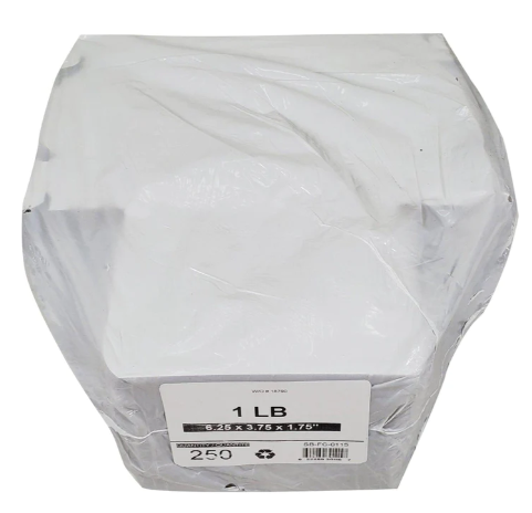 BOX SAUSAGE/SNACK 1LB 6.25"x 3.75"x1.75 " 250/BDL