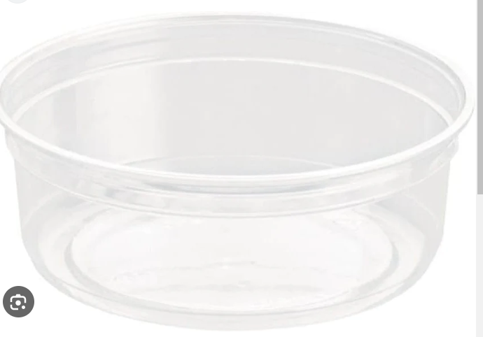 CONTAINER PLASTIC CLEAR 8OZ ( 203C #9008PP ) 1000/CS PLASTICPAK