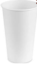 CUP HOT DRINK PAPER WHITE 16oz 1000/CS 511