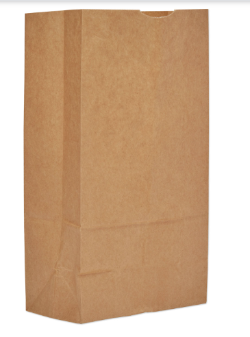 BAG GROCERY PAPER B50 HUSKY KRAFT #20 -400/BDLE