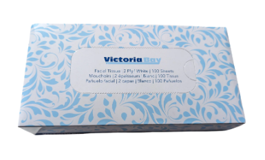 TISSUE FACIAL 2PLY PREMIUM (102544) 100BX 30/CS VICBAY