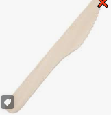 CUTLERY WOODEN KNIFE INDIVIDUALLY WRAPPED (HS-1000-PW) 1000/CS