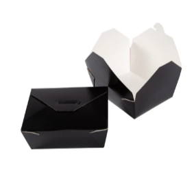 CONTAINER PAPERBOARD FOLDPACK #8 BLACK (HPE-BPRB-8) 300/CS HYPAX