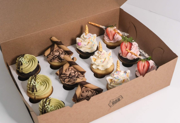 BOX CAKE CHIP 14 x 10 x 4" KRAFT/KRAFT (1-5581) 100/BDL