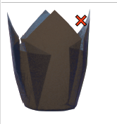 BAKING CUP TULIP BROWN 4.5-5.5oz (2"x2.75"x4") (BCTULIP) 100/SLV 1000/CS