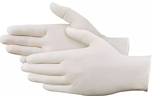 GLOVES LATEX  X-LARGE POWDERED 100/BX 10BX/CS
