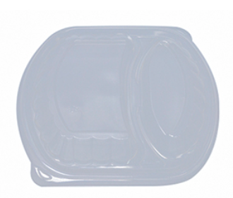 LID FOR 2 COMPARTMENT ENTREE CLEAR (PP32-2C-LID) 252/CS CANCREATIV