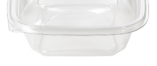 CONTAINER SQUARE BOWL CLEAR 7"  32OZ (SAC0732) 300/CS PACTIV ^^