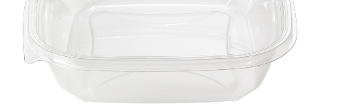 CONTAINER SQUARE BOWL CLEAR 9"  48OZ (SAC0948) 150/CS PACTIV ^^