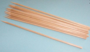 SKEWERS BIRCH  7" 3.8mm (80-077C) 1M/ BOX 3 BX/CS  HY STIX ^^