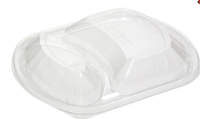 LID DOME 2 COMPARTMENT CONTAINER (YCN8-467H-00D0) 250/CS PACTIV ^^