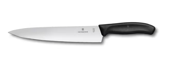 KNIFE CARVING SWISS CLASSIC P/H BLACK (6.8003.226) VICTORINOX