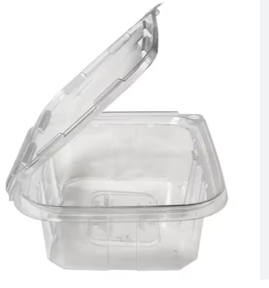 CONTAINER HINGED TAMPEREVIDENT 24oz FLAT LID (CS224T) 164/CS PLACON