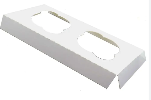 CUPCAKE INSERT 2 PLAIN W/THUMB HOLE FITS 8x4x4 (88300620) 100 /bdl