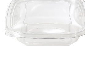CONTAINER SQUARE BOWL CLEAR 5"  12 OZ (SAC0512)  8/63 SLV 504/CS PACTIV ^^