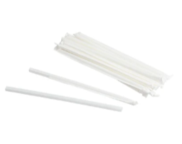 STRAWS VBCLS04W 8 5.6MM WHITE PP STRAW PAPER WRAPPED BOXED 9X500 (4500/CS)