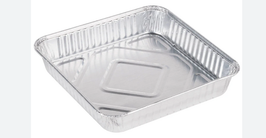 FOIL CONTAINER CAKE PAN 8" SQUARE (1155-35) 500/CS DURABLE