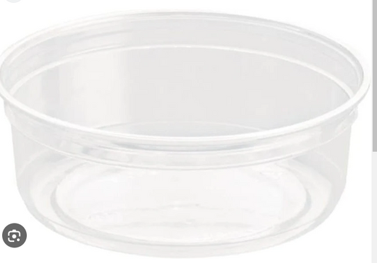 CONTAINER PLASTIC CLEAR 8OZ ( 203C #9008PP ) 1000/CS PLASTICPAK