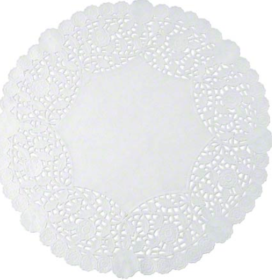 DOILIES WHITE PAPER LANCASTER LACE 10" (100-410) 500/BX LAPACO