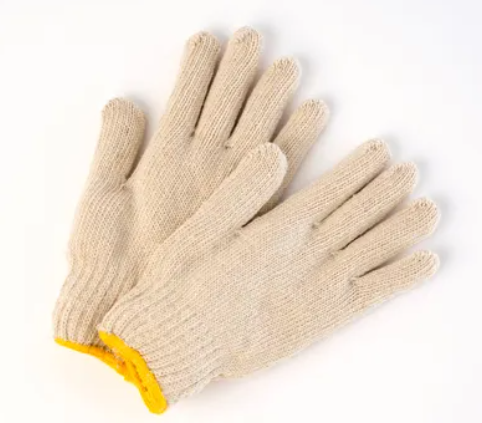 GLOVES COTTON KNIT WRIST LADIES 7 OZ  DOZEN (09I-TWKP) CANVAS