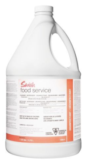 CLEANER DISINFECTANT FOOD SERVICE 1000 4LT