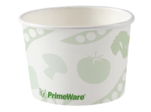 CONTAINER PAPER *ECO* COMPOSABLE HOT FOOD/SOUP 8oz PRTD (FC-8-CA) 20/SL 1000/CS