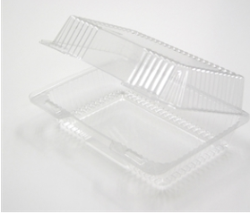 CONTAINER PLASTIC CLAMSHELL CLEAR COMBO HINGED 1 COMP (YCI8-20400000)  200/CS