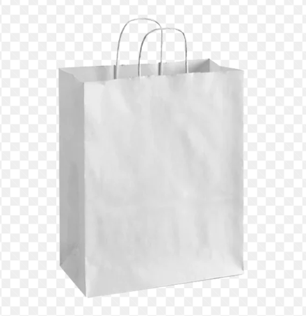 BAG PAPER SHOPPER WHITE  10X5X13  250/MIN