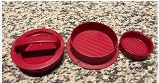 HAMBURGER PRESS  MANUAL RED PLASTIC
