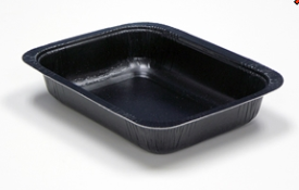 TRAY PAPERBOARD EBONY BLACK DUAL OVENABLE 21oz (PEP5713R) 500/CS PACTIV