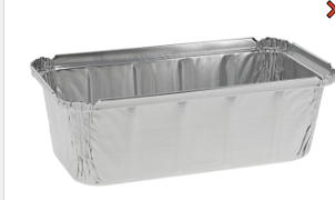 CONTAINER FOIL LOAF PAN 2LB x 8" x 3.875" (Y70845) 300/CS