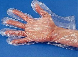 GLOVES POLY DISP. LARGE  500/BX  20 BX/CS HY FIVE/RONCO ^^