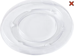 LID CLEAR PLASTIC FOR 4OZ KRAFT PAPER (HPE-PCUP45-LD) 20/100 2000/CS HYPAX