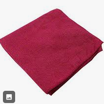 MICROFIBER RED. 14"X14", 10PK 10pk-case