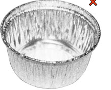 FOIL CUP 4OZ (42330) 1M/CS PACTIV ^^