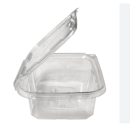 CONTAINER HINGED TAMPEREVIDENT 48oz FLAT LID (CS348T) 140/CS PLACON