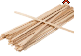 STIR STICKS WOODEN ROUND END 5.5" (C-10) 1000.BX  10BX/CS FRESH IMPRESSIONS