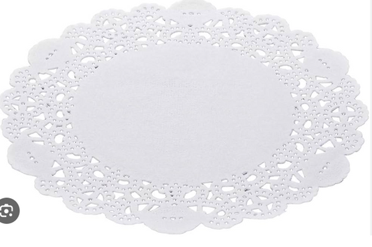 DOILIES WHITE PAPER LACE 6" (109-196or 100-406) 1M/BOX 10BX/CS LAPACO