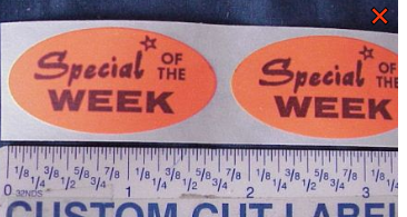 LABEL SPECIAL OF THE WEEK (0866) 1000/ROLL