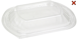 LID DOME (YCN8-462H-00D0) FOR 16-32oz MICRO CONTAINER 252/CS PACTIV ^^
