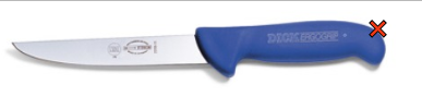 KNIFE BONING 6" WIDE BLADE BLUE HANDLE (8225915)  F.DICK